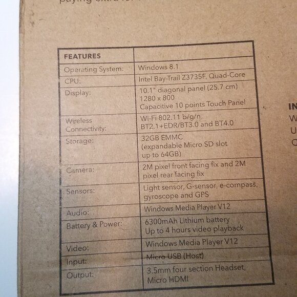 Unbranded - 10.1" - Intel Atom - 32GB - Gray - Picture 8 of 9